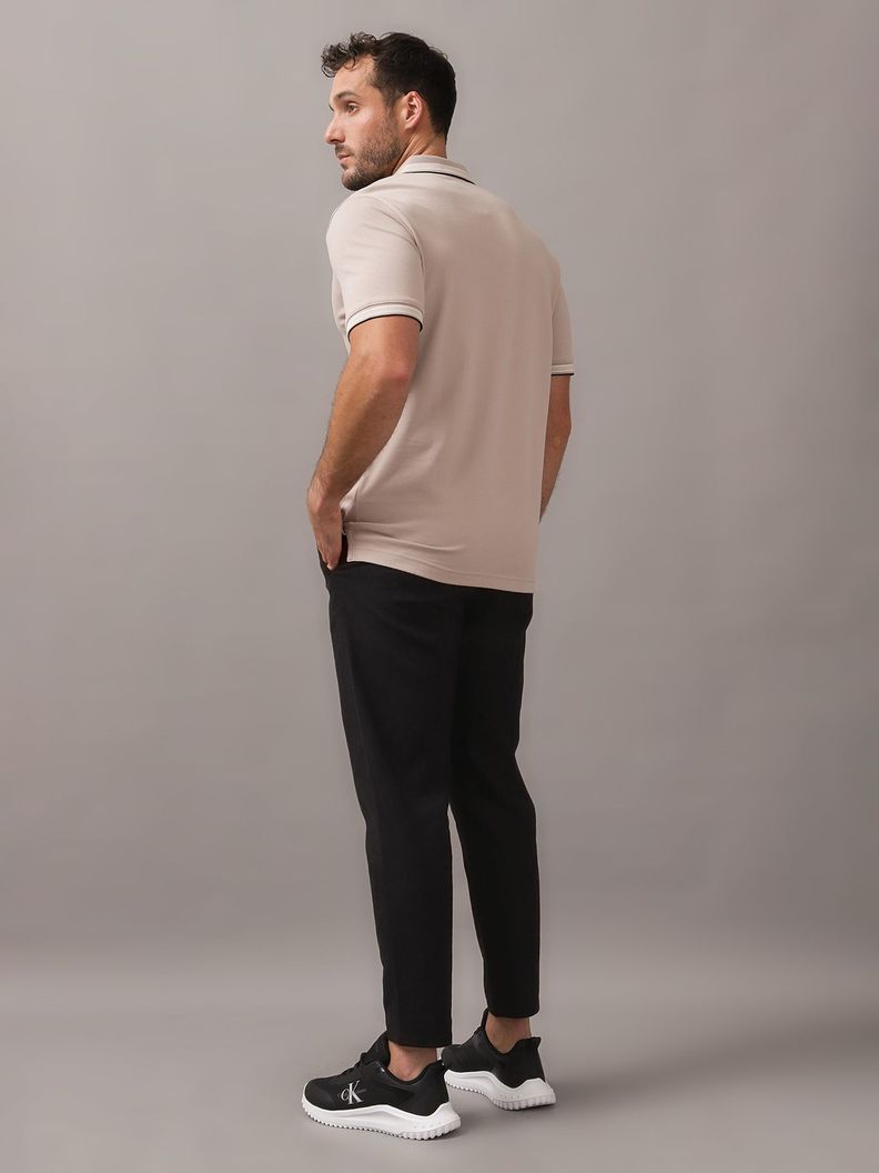 Polo Stretch Multi Tipping Beige Calvin Klein-2