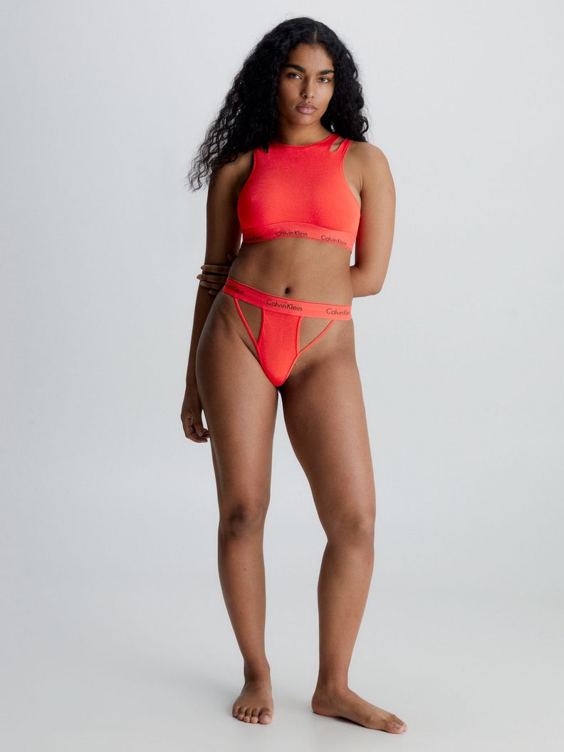 Bralette CK Deconstructed Rojo Calvin Klein-2