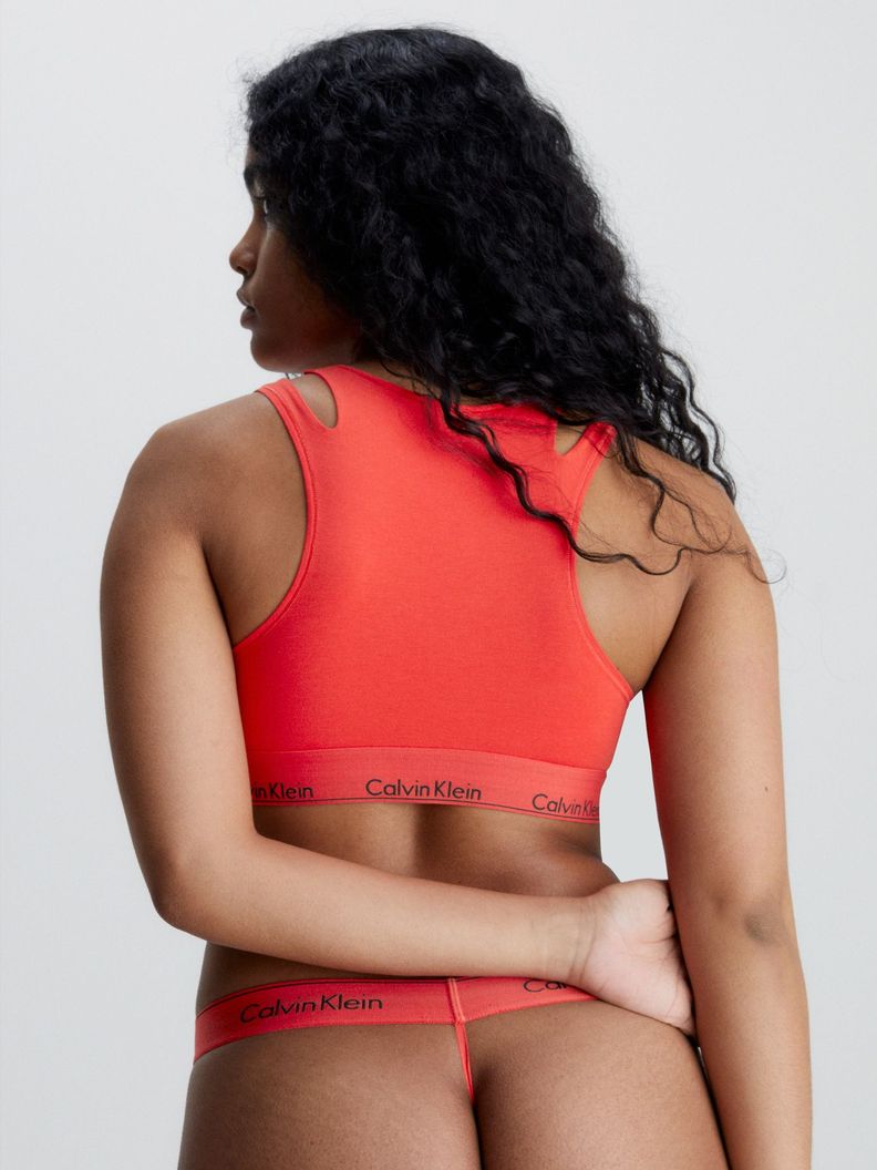 Bralette CK Deconstructed Rojo Calvin Klein-3