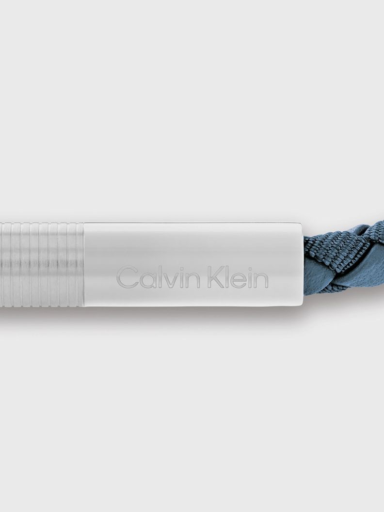 Pulsera de Cuero Braided Celeste Calvin Klein-1