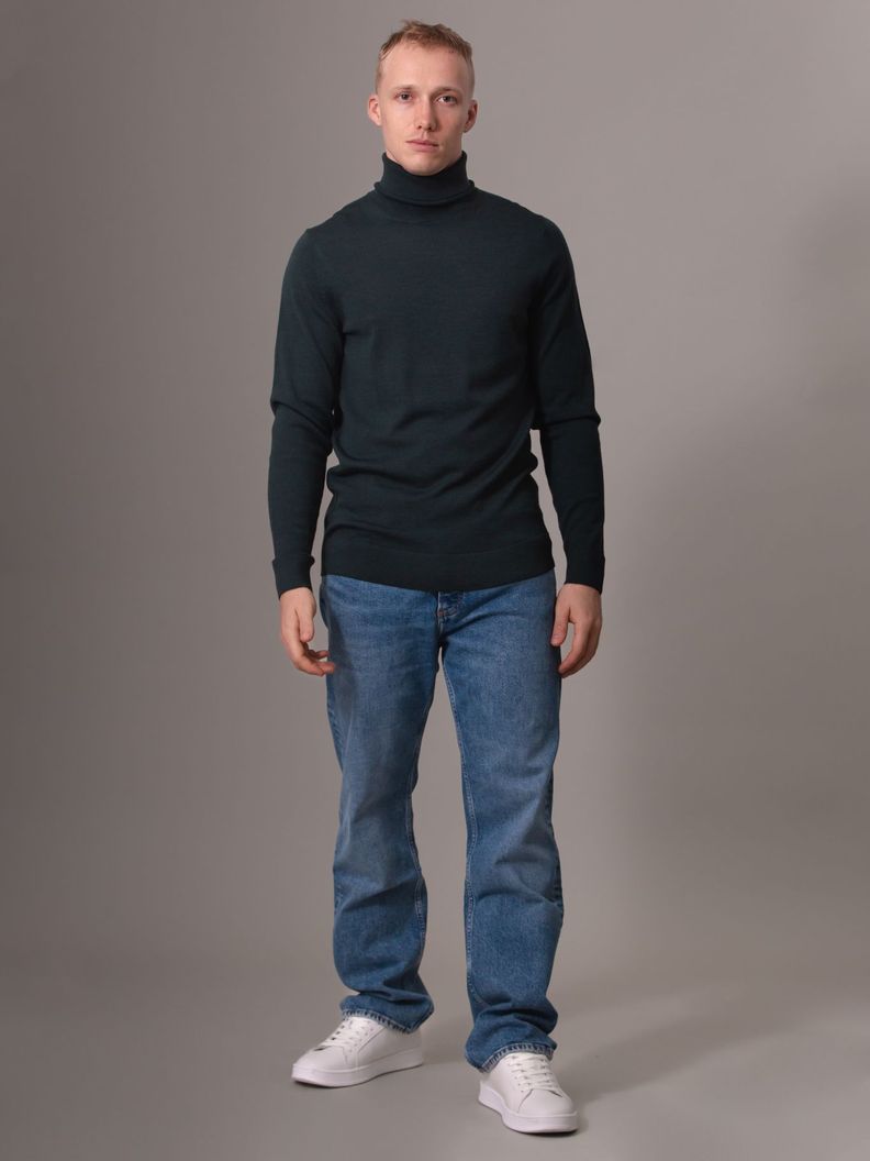 Sweater Merino Rws Turtle Neck Verde Calvin Klein-1