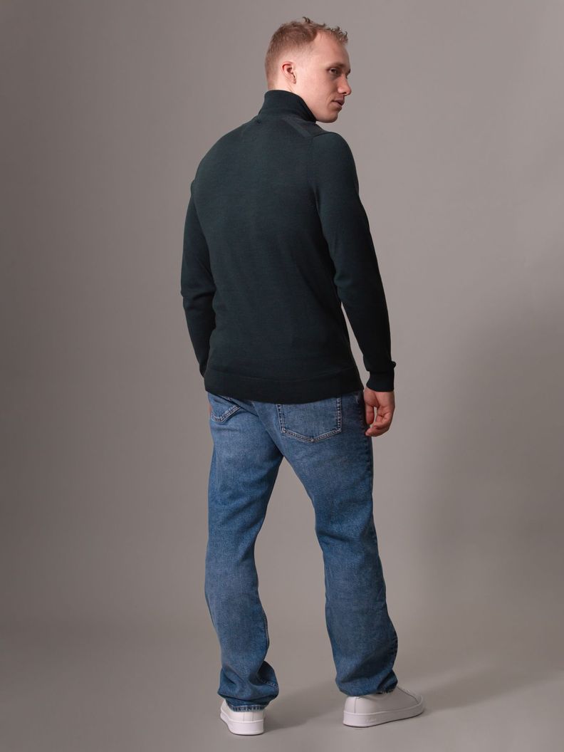 Sweater Merino Rws Turtle Neck Verde Calvin Klein-2