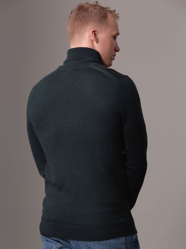Sweater Merino Rws Turtle Neck Verde Calvin Klein-3