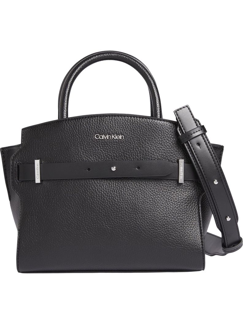 Cartera Satchel Ck Code Negro Calvin Klein