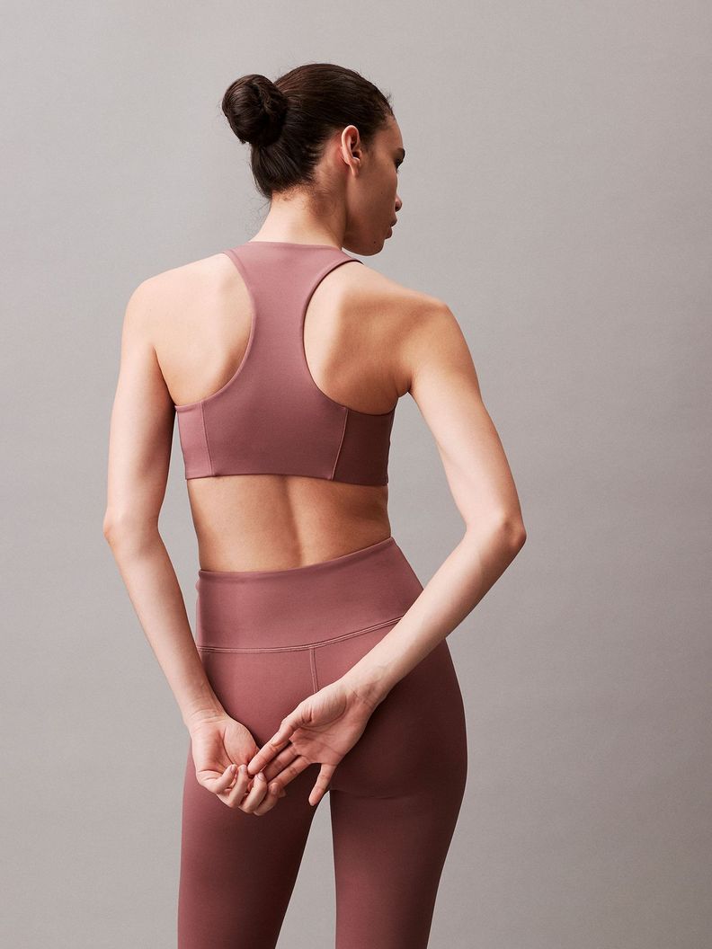 Bralette Deportivo Mediano Impacto Rosa Calvin Klein-3