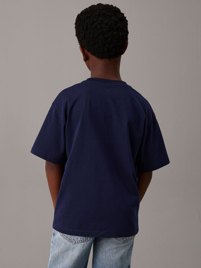 Polera Niño Logo Graphic Azul Calvin Klein-2