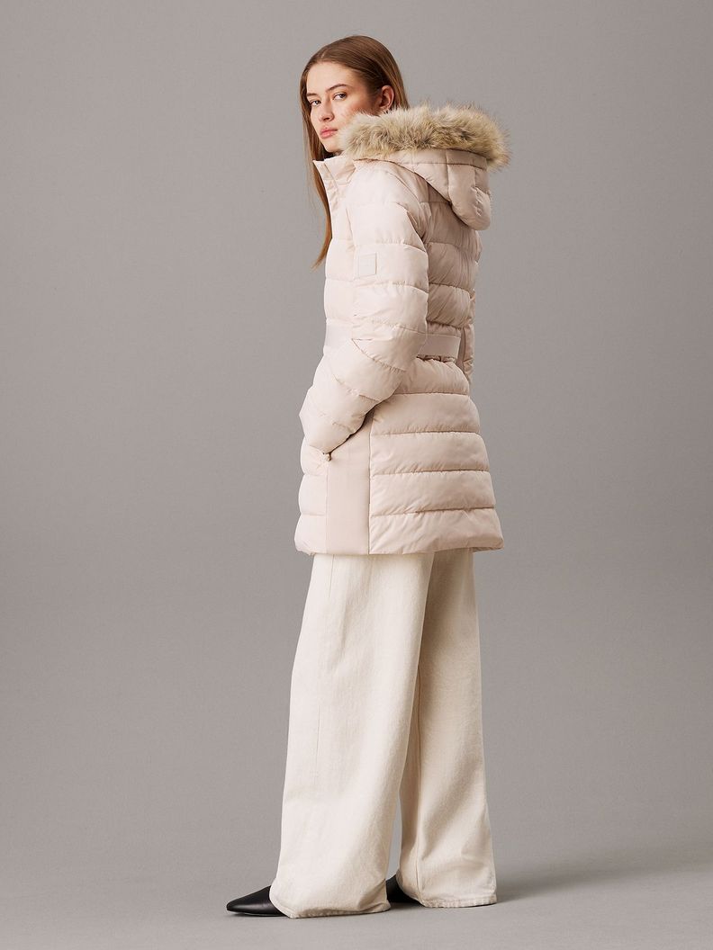 Parka Padded Scuba Beige Calvin Klein-1