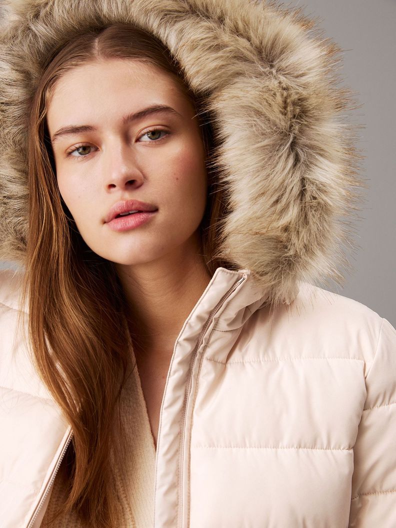 Parka Padded Scuba Beige Calvin Klein-3