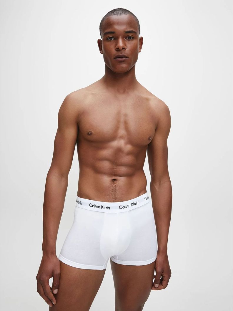 Pack 3 Bóxers New Cotton Stretch Blanco Calvin Klein-1