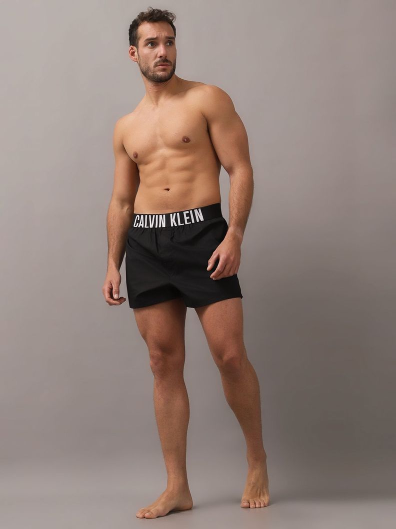 Pack 2 Woven Boxer Intense Power Negro Calvin Klein-2