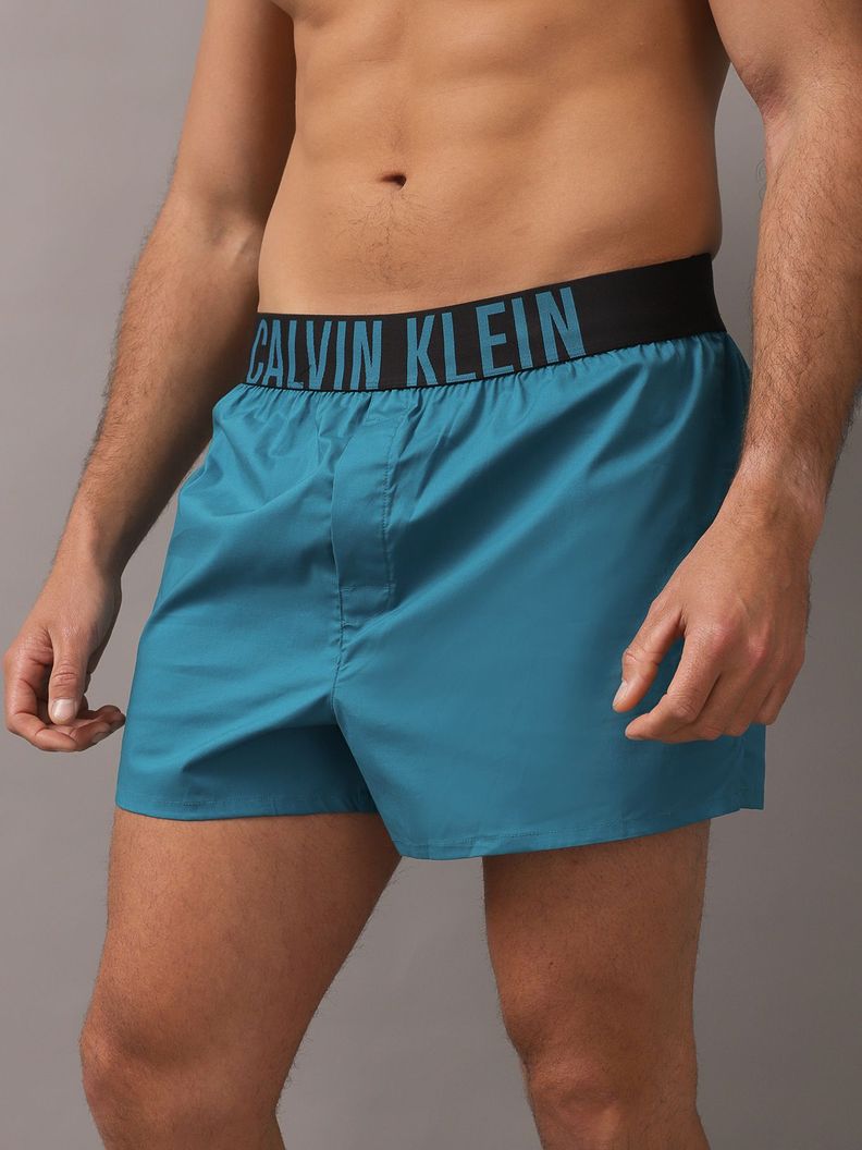 Pack 2 Woven Boxer Intense Power Negro Calvin Klein-5