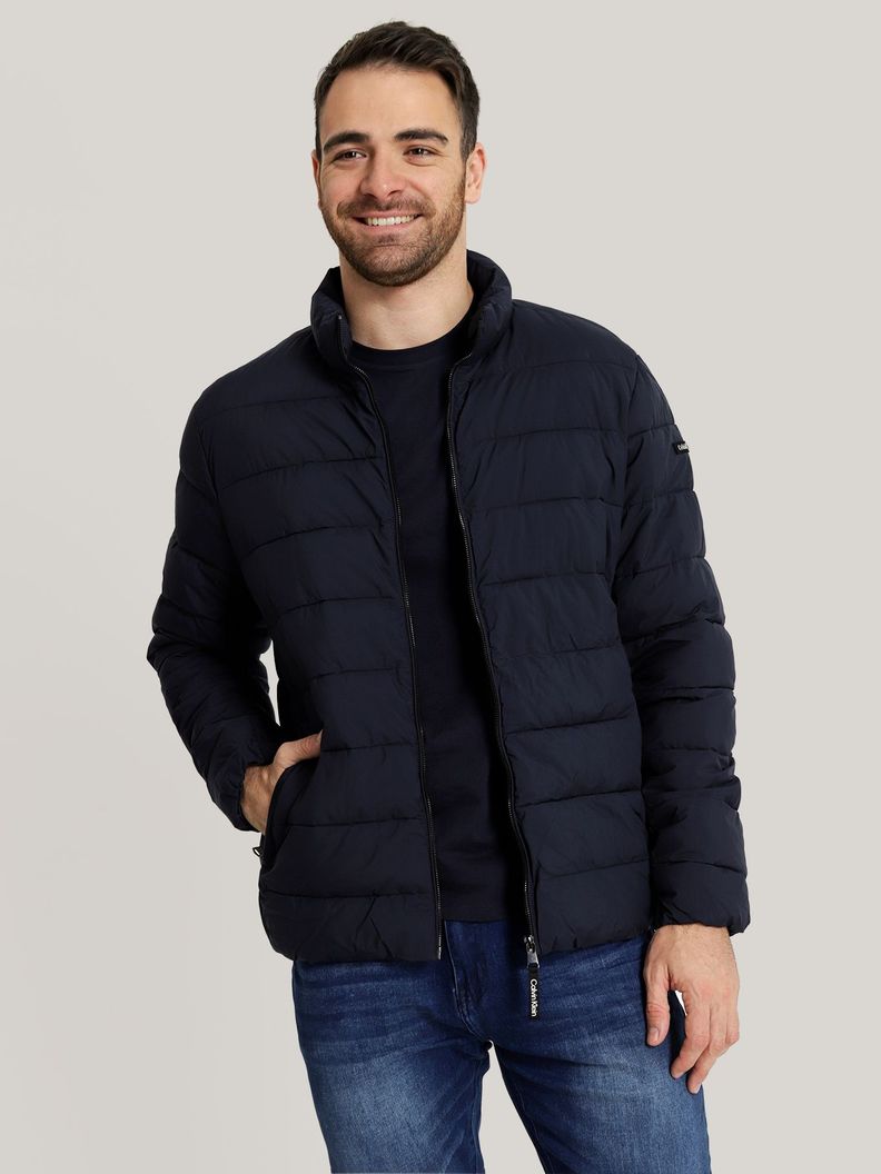 Parka Stretch Pufer TN0 Azul Calvin Klein