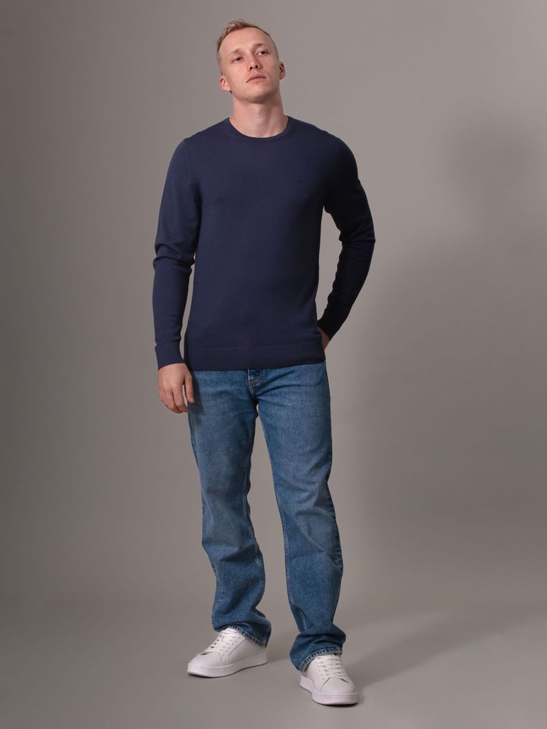 Sweater Merino Rws Crew Neck Sweater Azul Calvin Klein-1