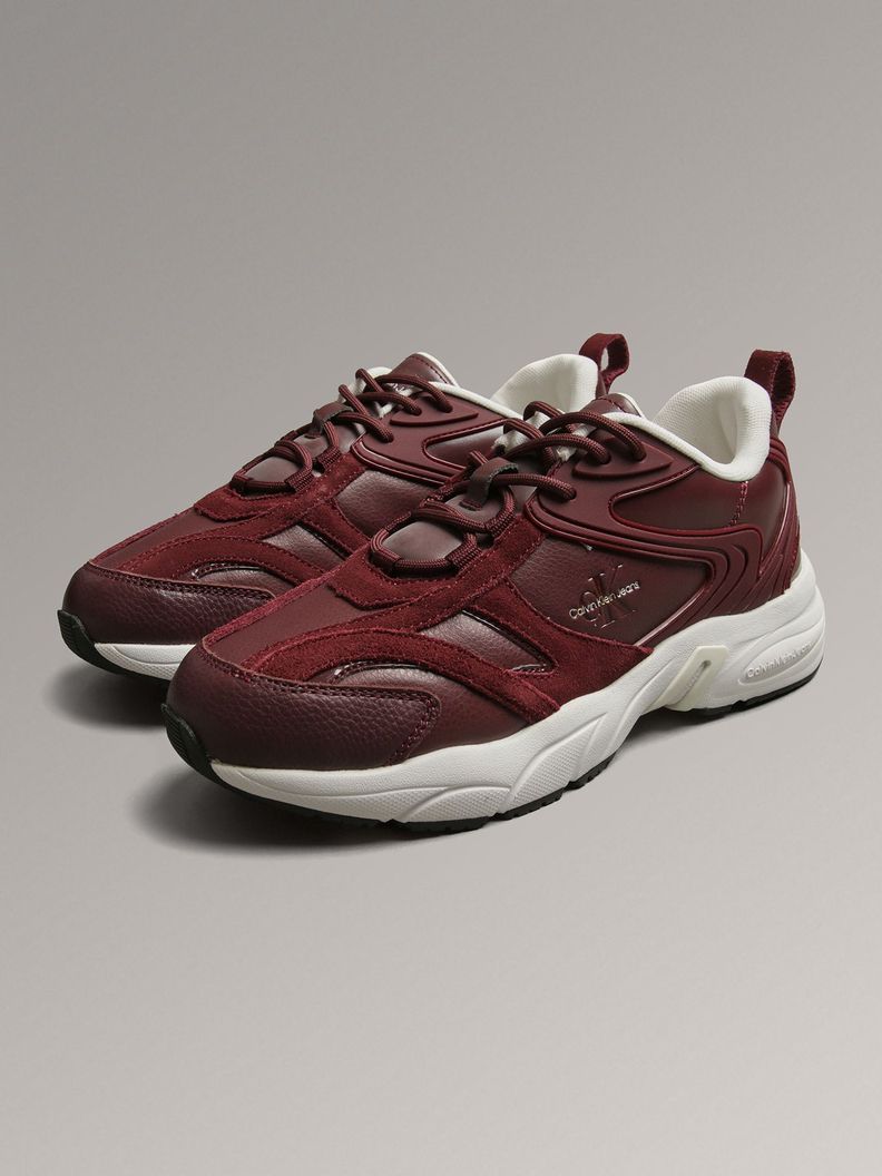 Zapatillas Retro Tennis Low Lace Burdeo Calvin Klein-0