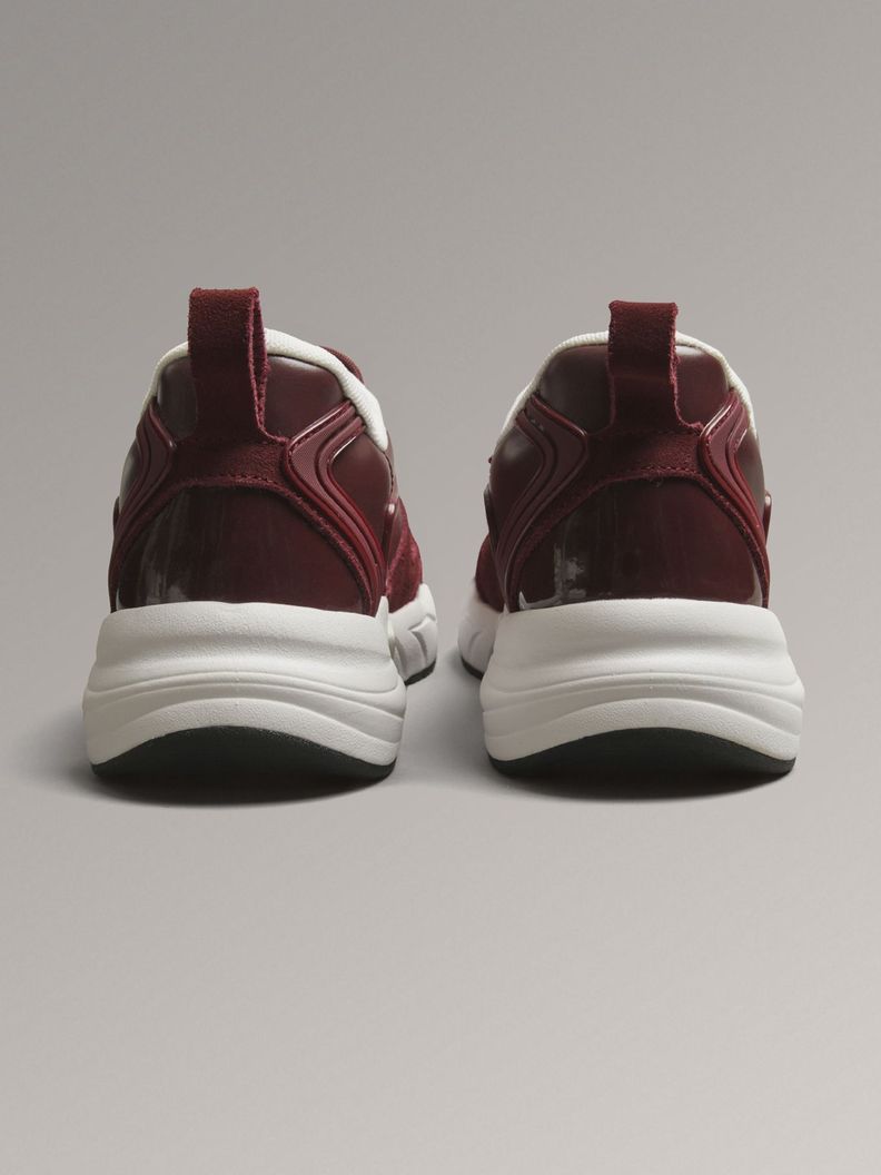 Zapatillas Retro Tennis Low Lace Burdeo Calvin Klein-1