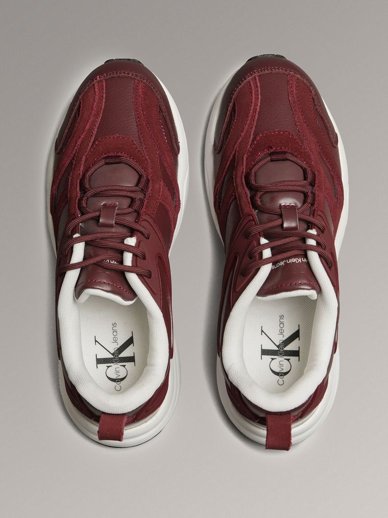 Zapatillas Retro Tennis Low Lace Burdeo Calvin Klein-2