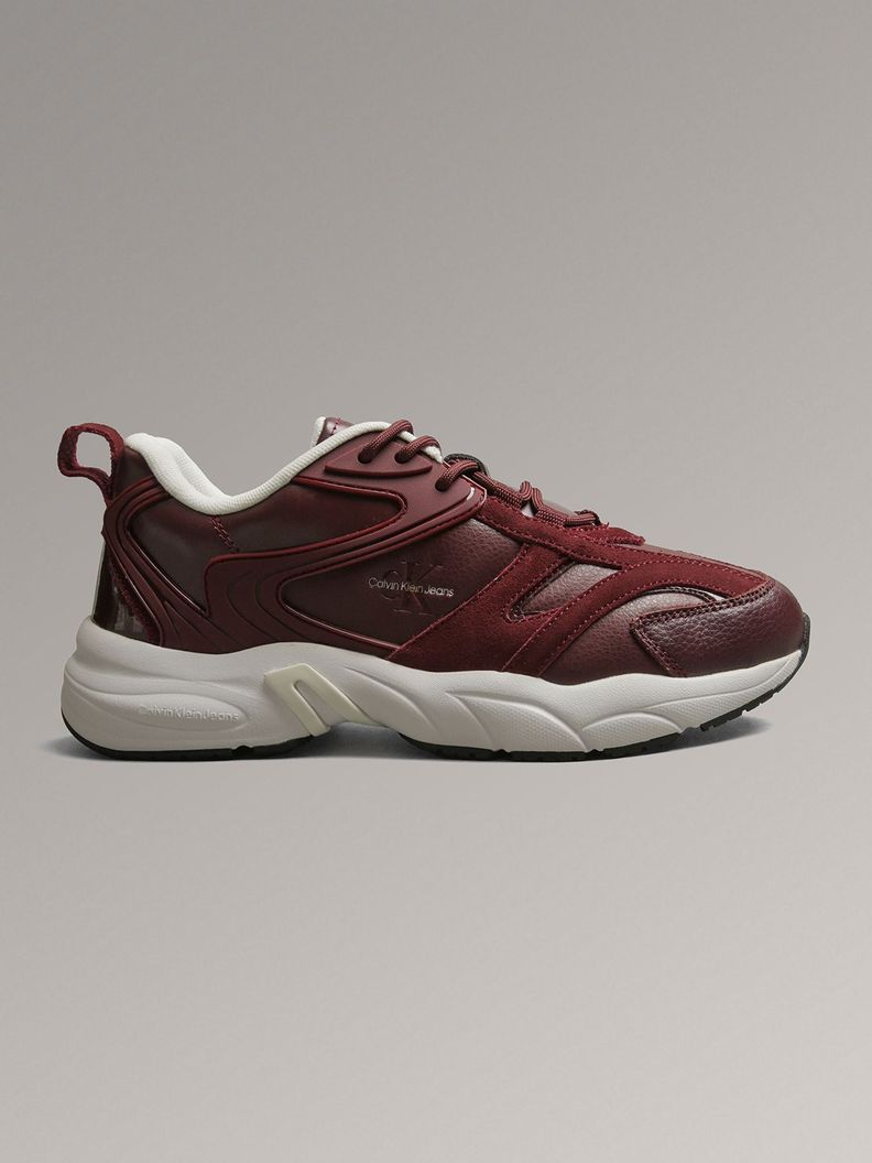 Zapatillas Retro Tennis Low Lace Burdeo Calvin Klein-4