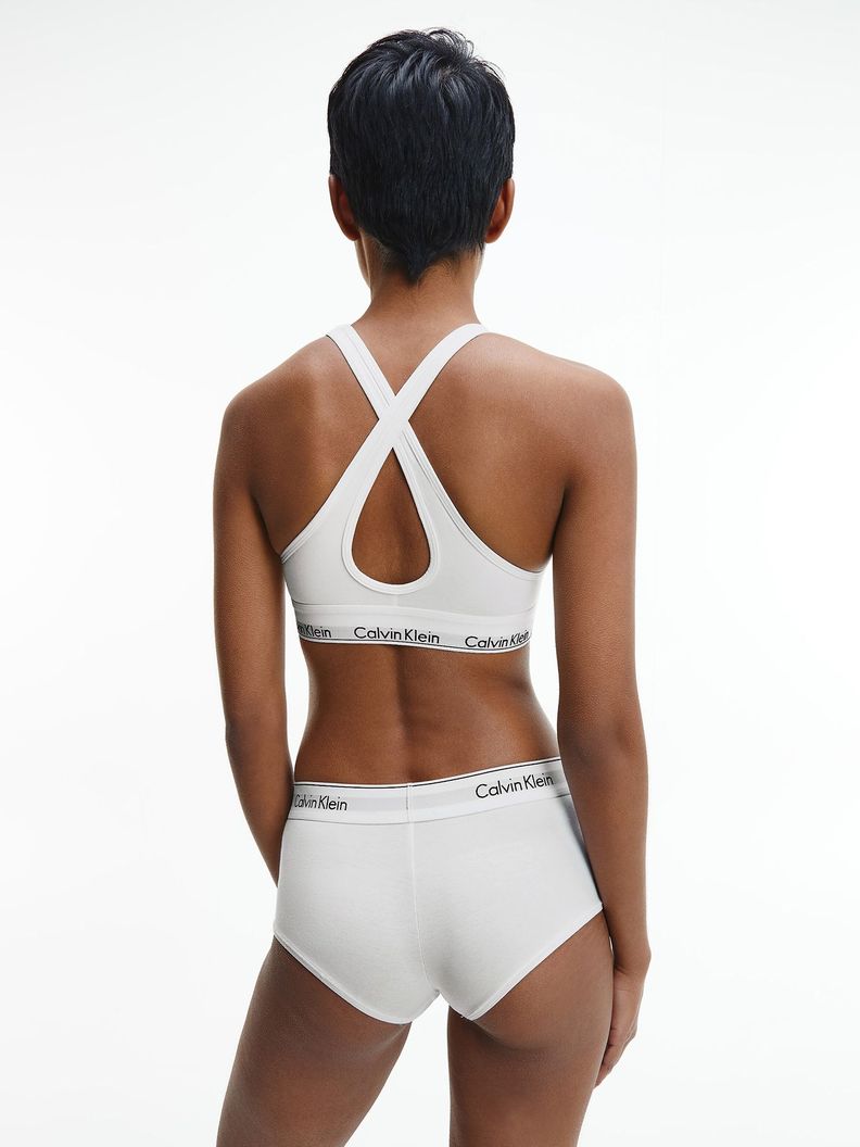 Corpiño de algodón Blanco Calvin Klein-2