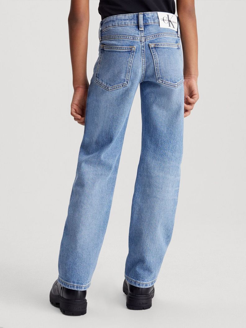 Jeans Niña Mid Rise Straight Azul Calvin Klein-2