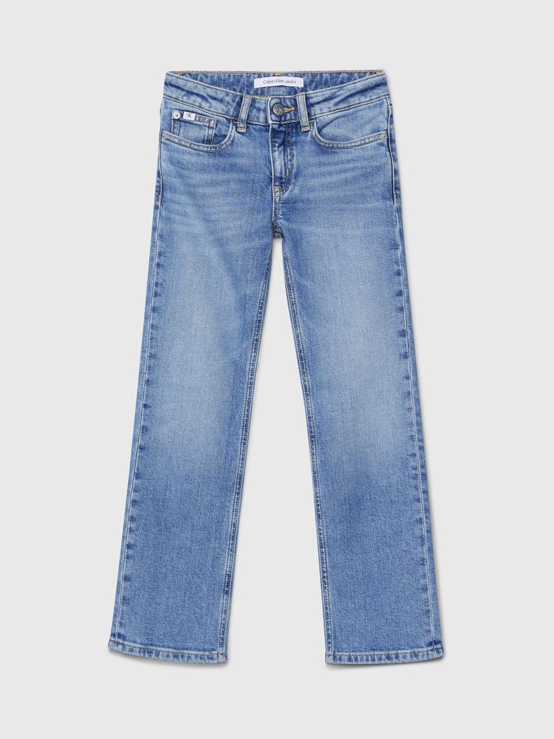 Jeans Niña Mid Rise Straight Azul Calvin Klein-4