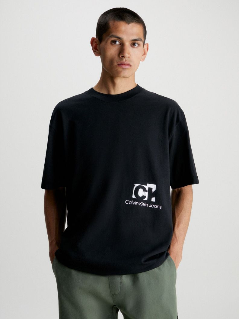 Polera Connected Layer BEH Negro Calvin Klein