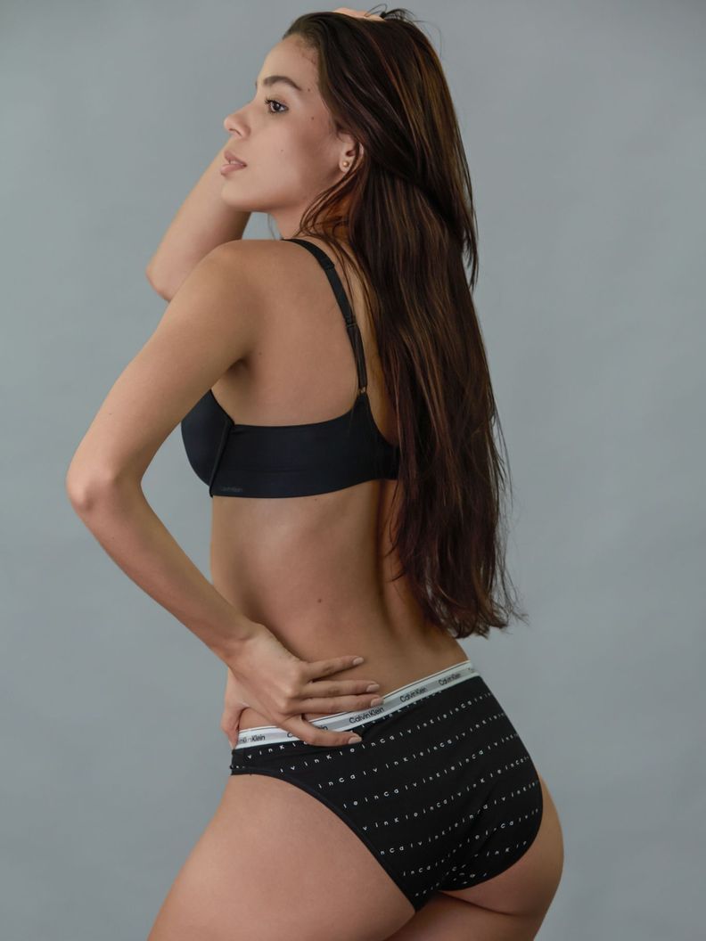 Calzón Bikini Modern Logo Negro Calvin Klein-3