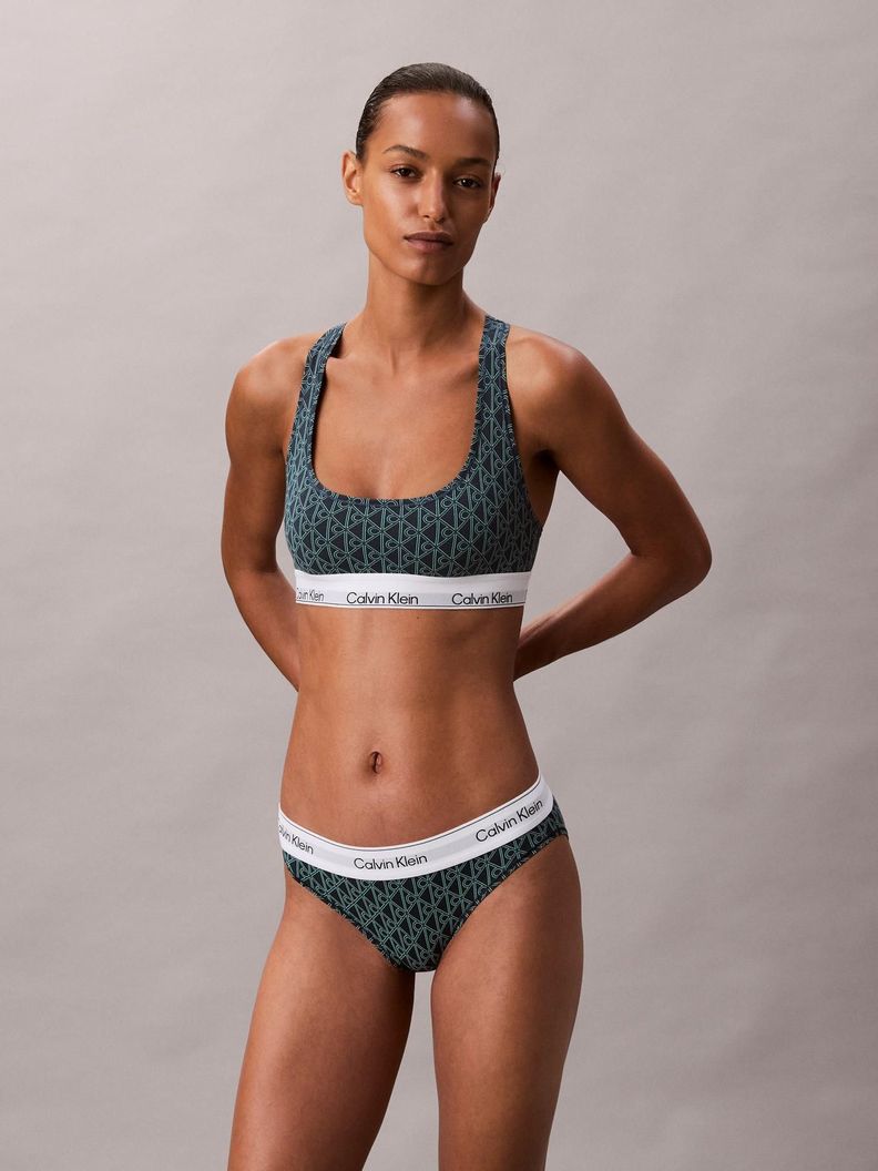 Bralette Icon Cotton Modal Verde Calvin Klein S