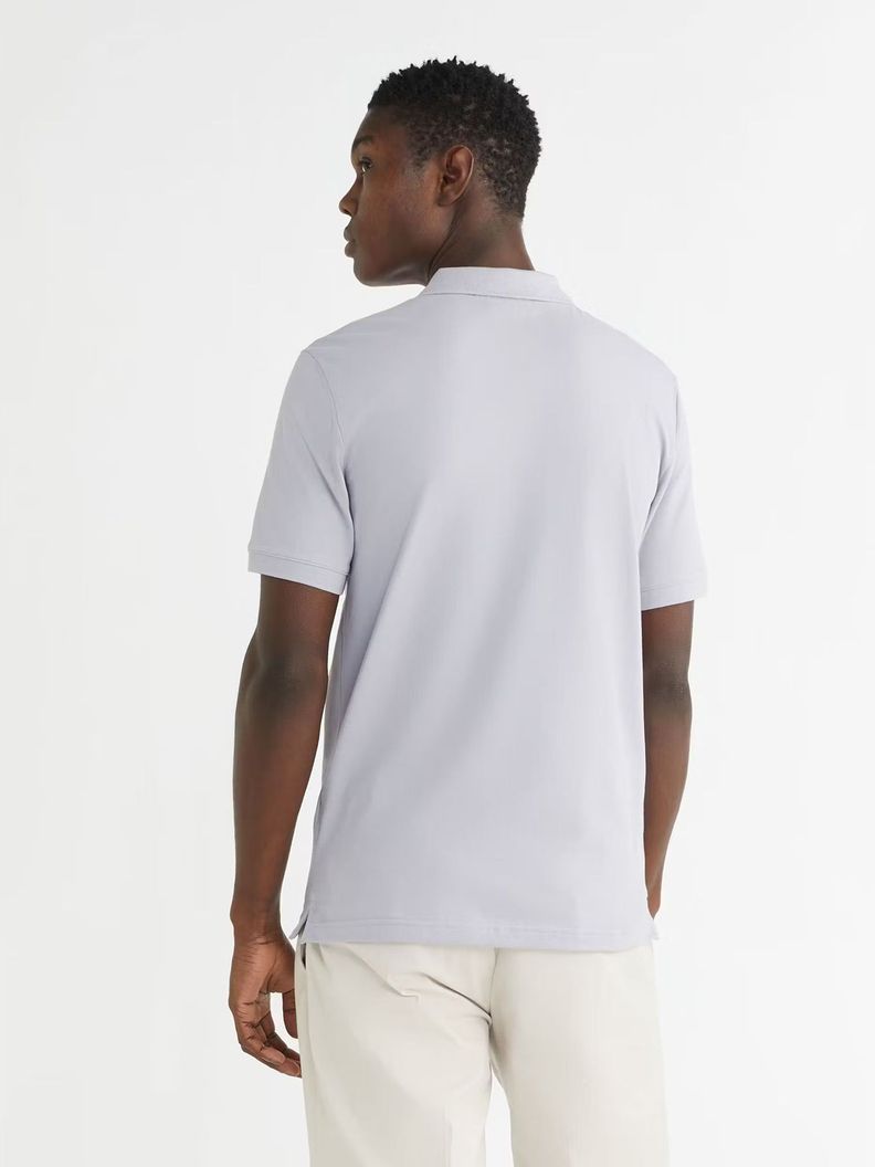 Polo Slim Button  Gris Calvin Klein-2