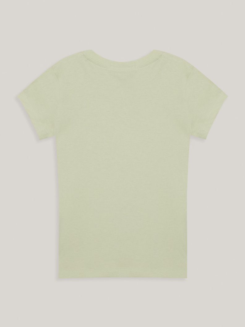Polera Niña Micro Monogram Verde Calvin Klein-1
