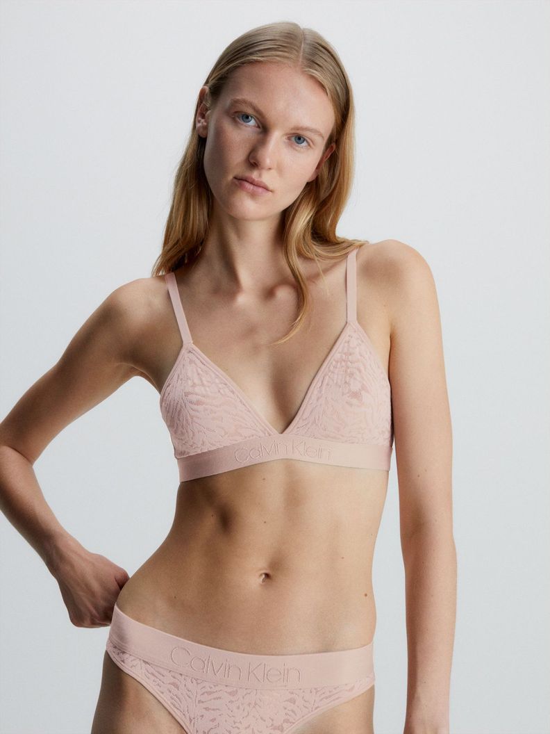 BraletteTriángulo Intrinsic Unline Café Calvin Klein-0