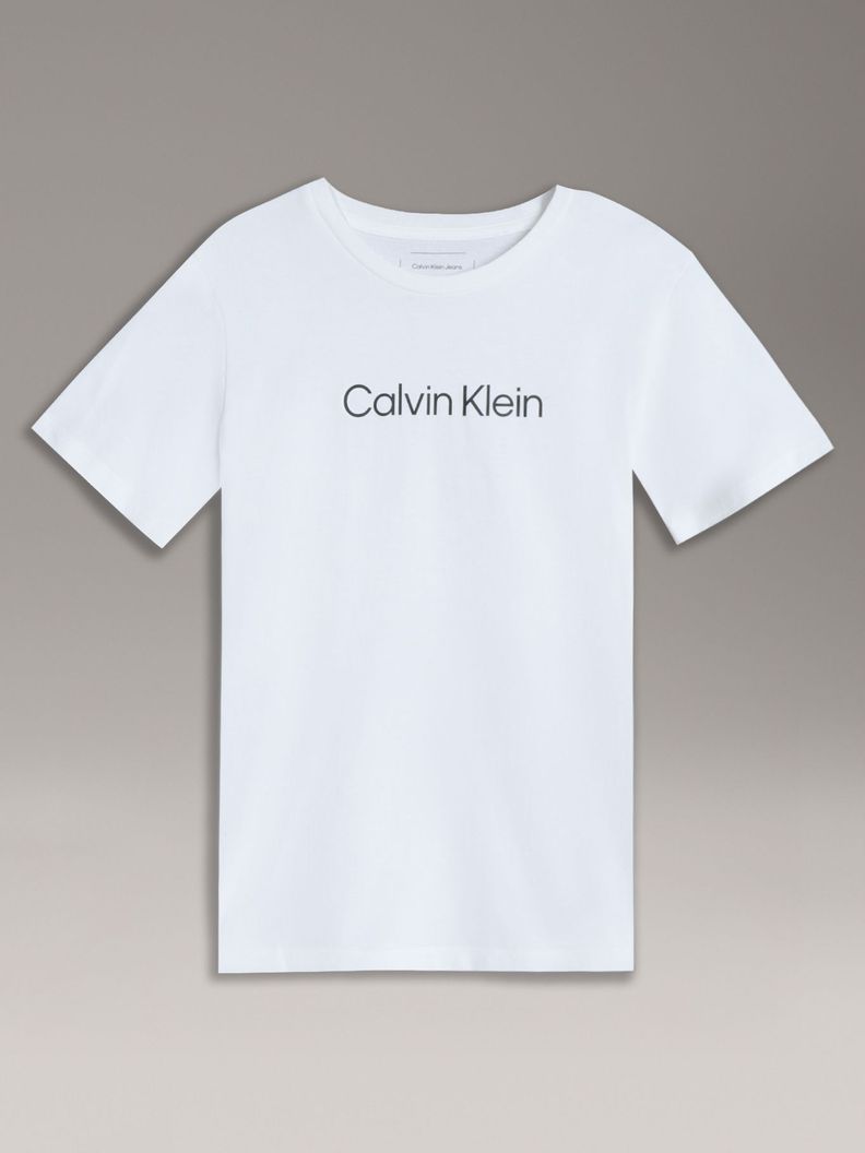 Polera Nino Logo Blanco Calvin Klein