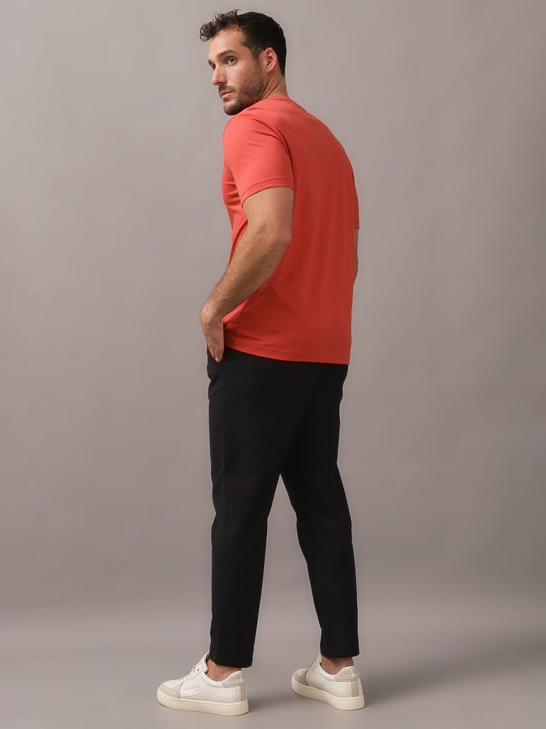 Polera Smooth Cotton V-Neck Rojo Calvin Klein-2