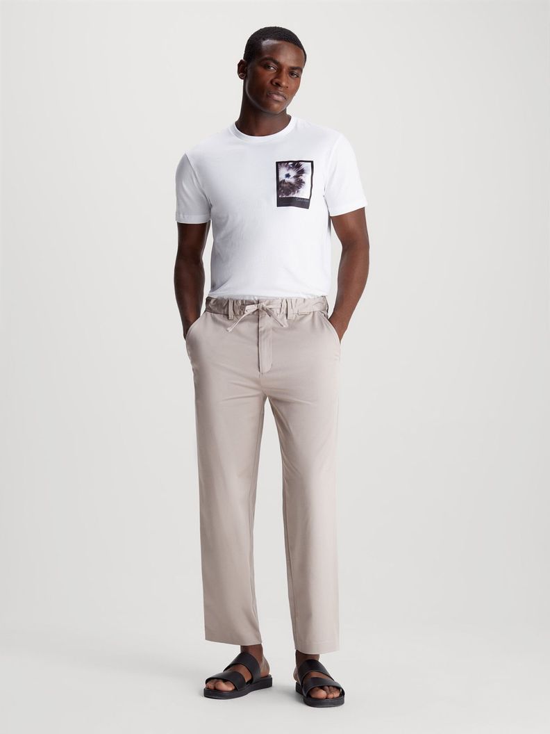 Polera Framed Flower Graphic Blanco Calvin Klein-1