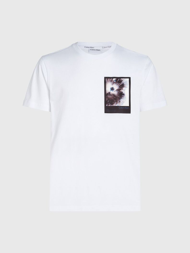 Polera Framed Flower Graphic Blanco Calvin Klein-4