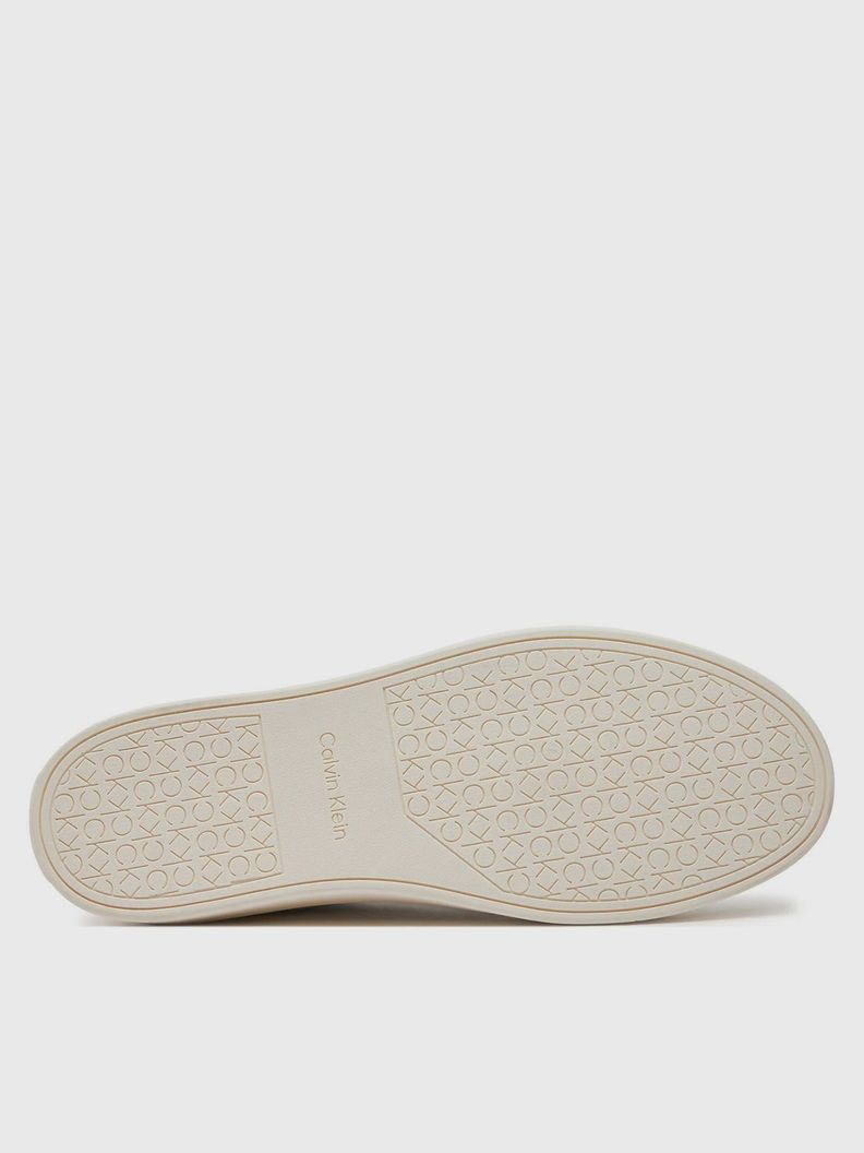 Zapatillas Cuero Lace Up Basket Blanco Calvin Klein-3