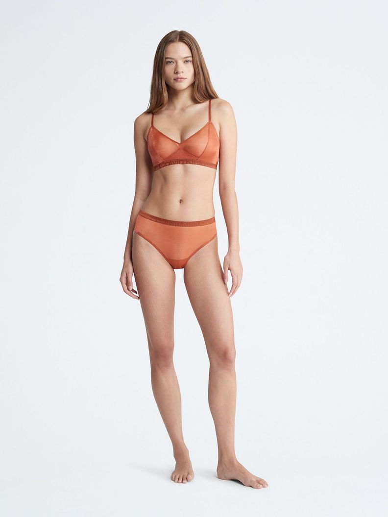 Bralette Unlined Future Shift Naranja Calvin Klein-1