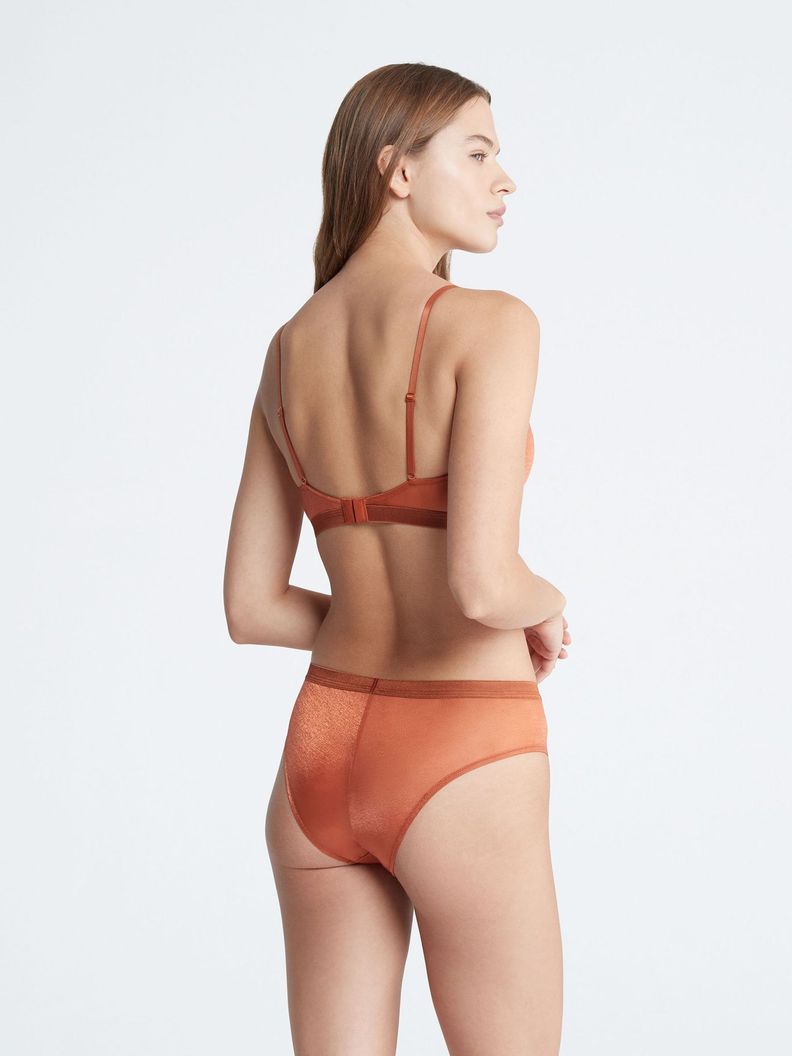 Bralette Unlined Future Shift Naranja Calvin Klein-2