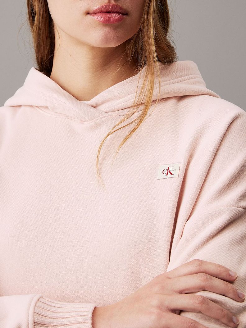 Polerón Gorro Wove- Label Peached Rosado Calvin Klein-3