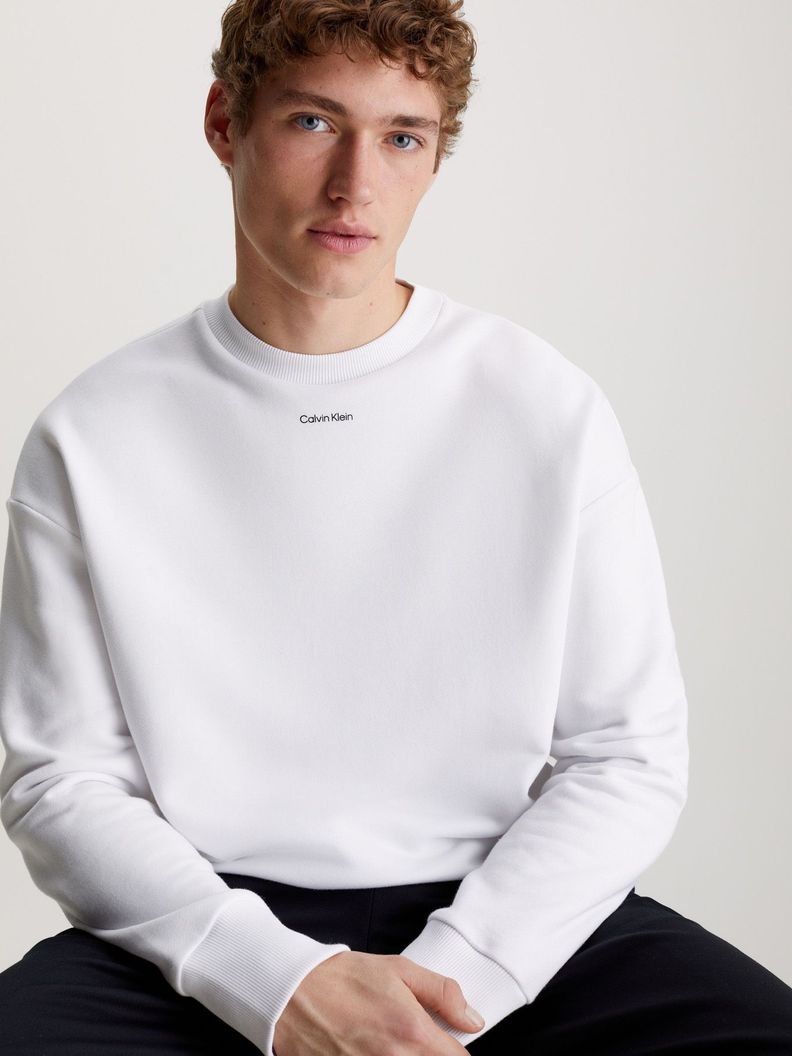 Polerón Nano Logo Cotton Modal Blanco Calvin Klein-3