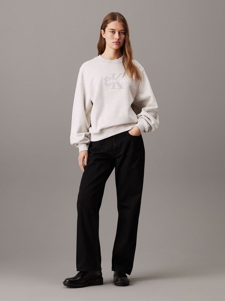 Polerón Chenille Monologo Gris Calvin Klein-1