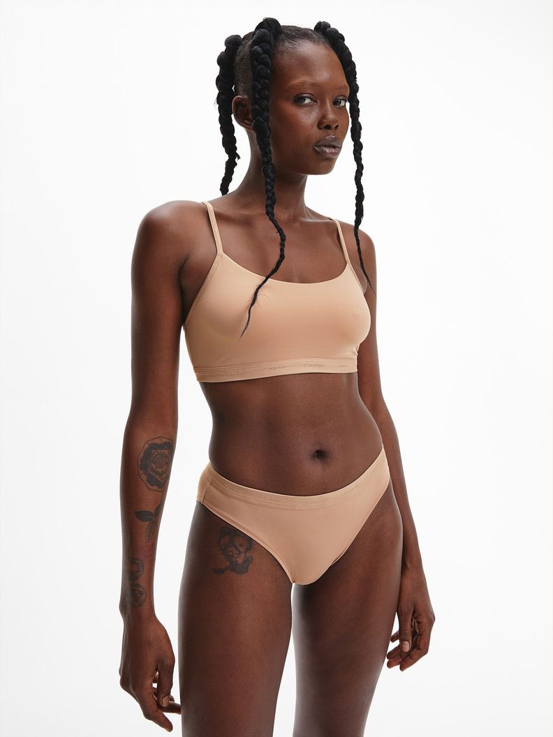 Bralette Unlined Body Natural Beige Calvin Klein-0