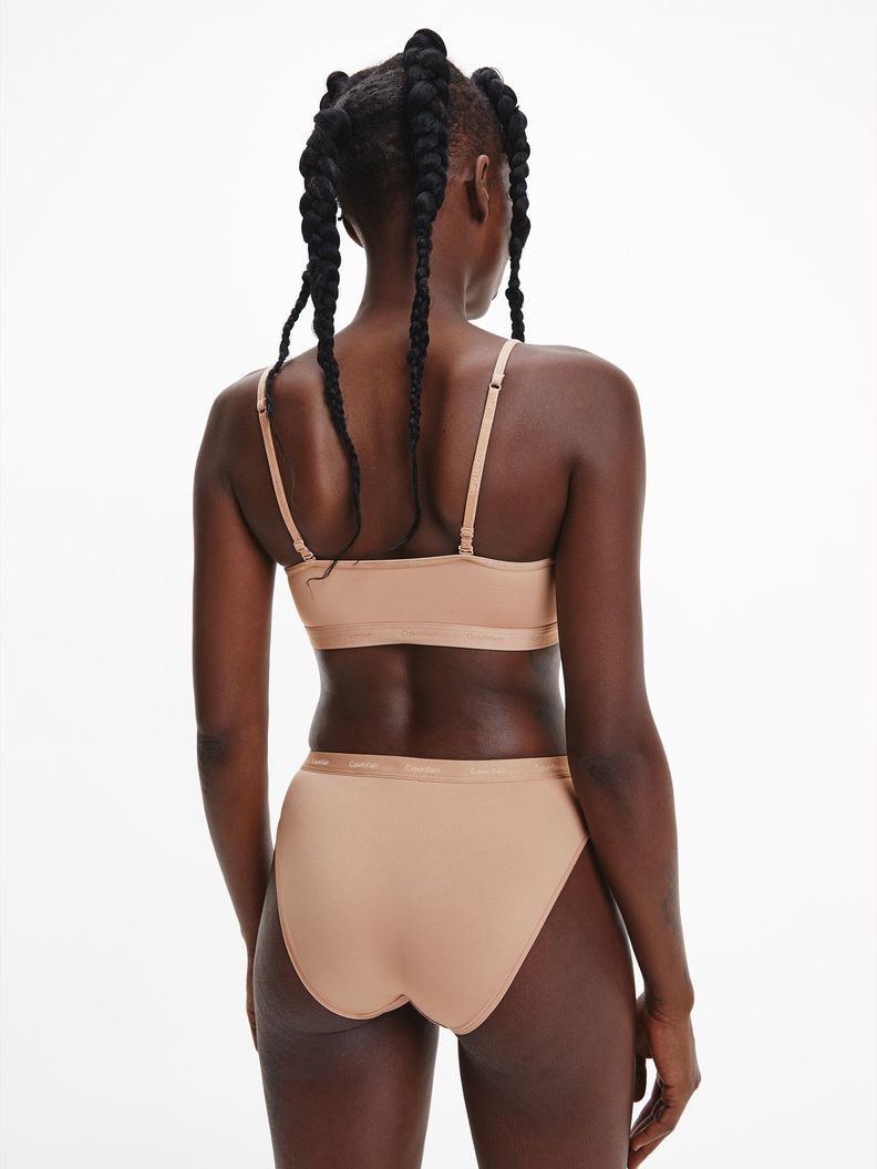 Bralette Unlined Body Natural Beige Calvin Klein-2