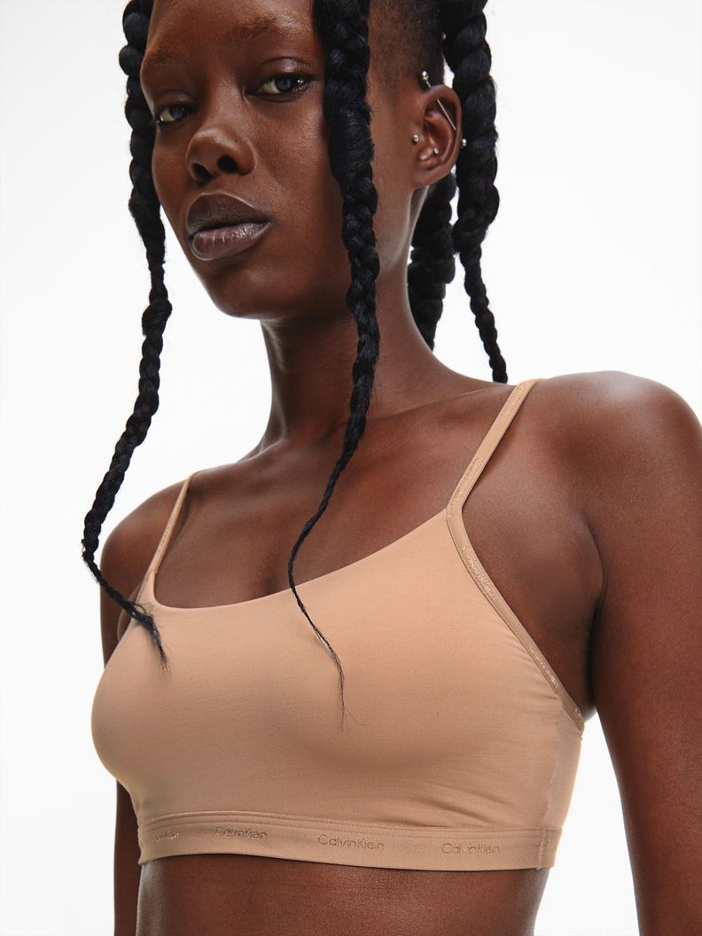 Bralette Unlined Body Natural Beige Calvin Klein-3