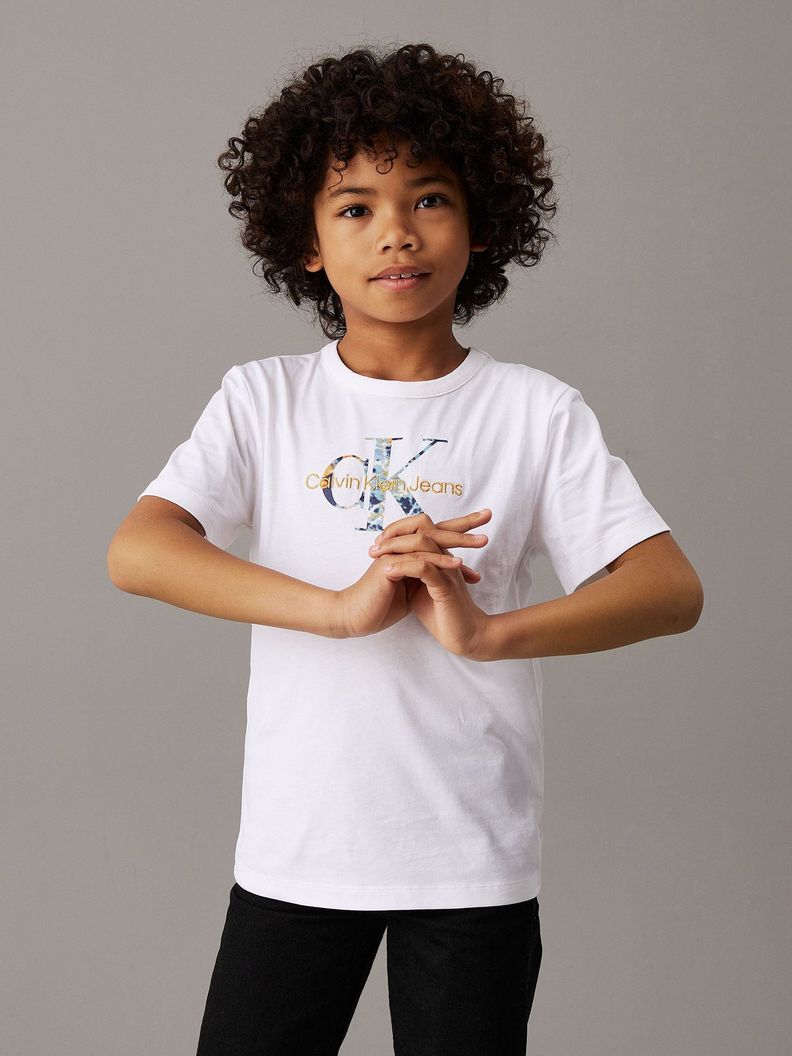 Polera Niño Filled-In Photo Blanco Calvin Klein-0