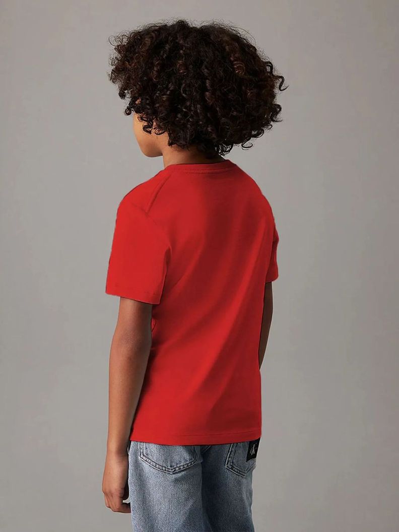 Polera Niño CK Monogram Rojo Calvin Klein-2