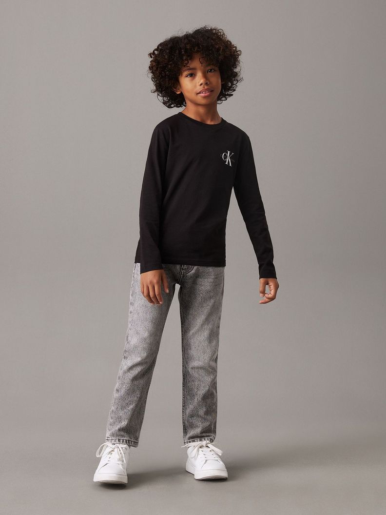 Polera Niño Chest Monologo Negro Calvin Klein-2