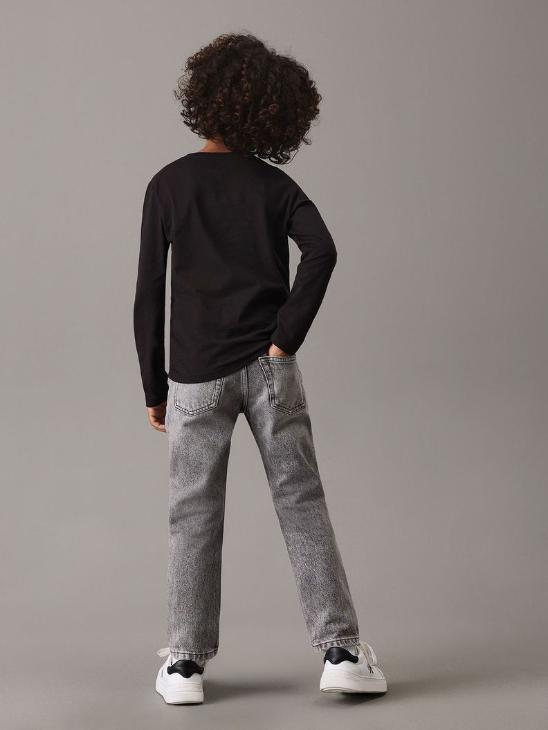 Polera Niño Chest Monologo Negro Calvin Klein-4