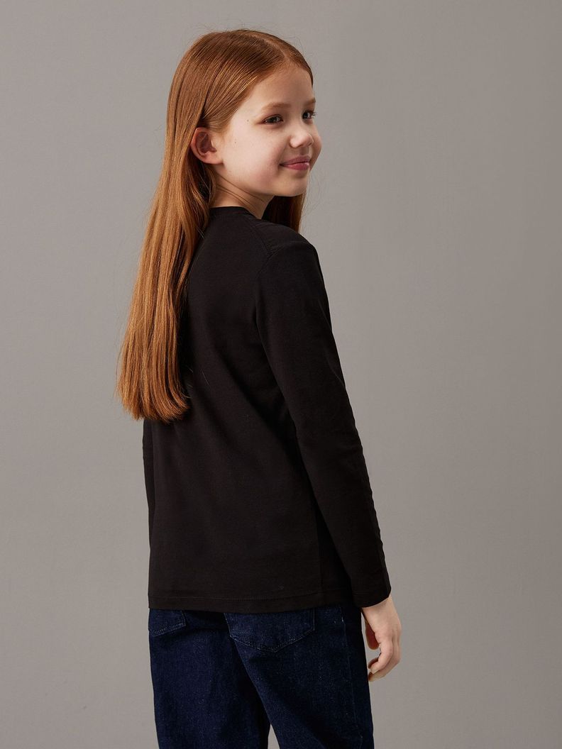 Polera Niño Chest Monologo Negro Calvin Klein-5