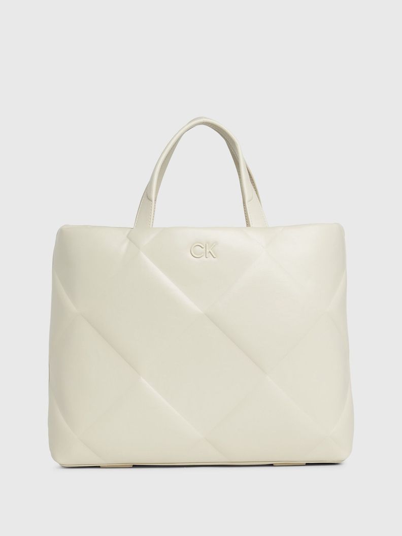 Cartera Shopper Quilt Beige Calvin Klein-0