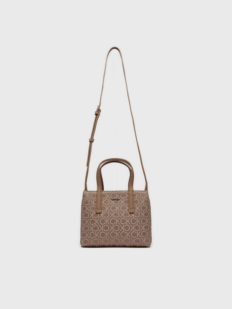 Cartera Mini Tote CK Must Beige Calvin Klein-4